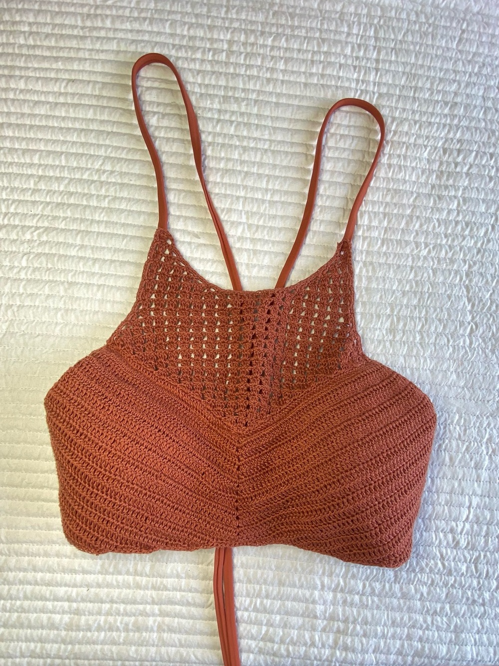 Xhilaration Crochet High-Neck Bikini Halter Top - Fits XS/S